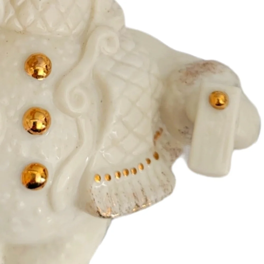 Lenox Snowman with Gold Trim from the Lenox Ivory Collection